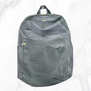 Tumi Black Nylon Packable Backpack‎ w/ Gold Hardware, OS